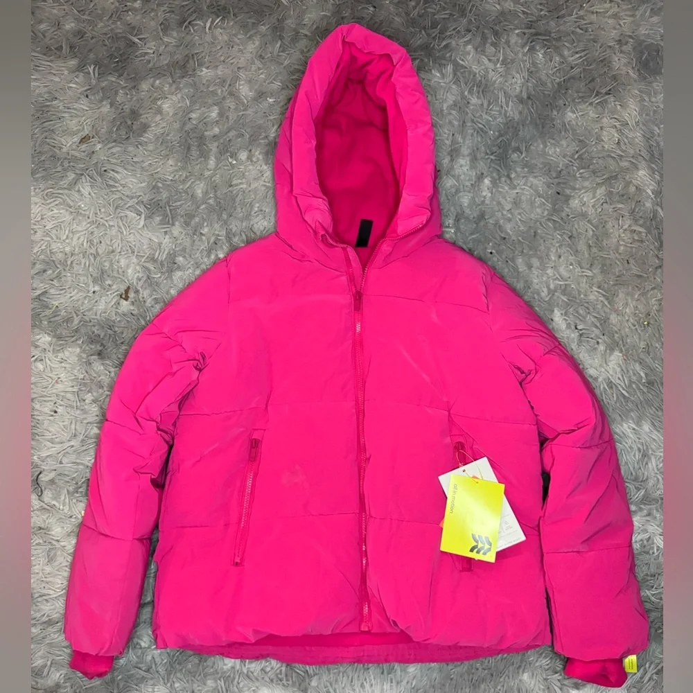 All In Motion Girls Heavyweight Puffer Jacket - Pink Size XXL (16/18) NWT